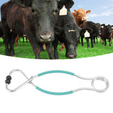 Cattle Bull Cow Nose Pliers Metal Punch Free Strong Traction Cow Pulling Tool for Farm Ranch Veterinary L Green