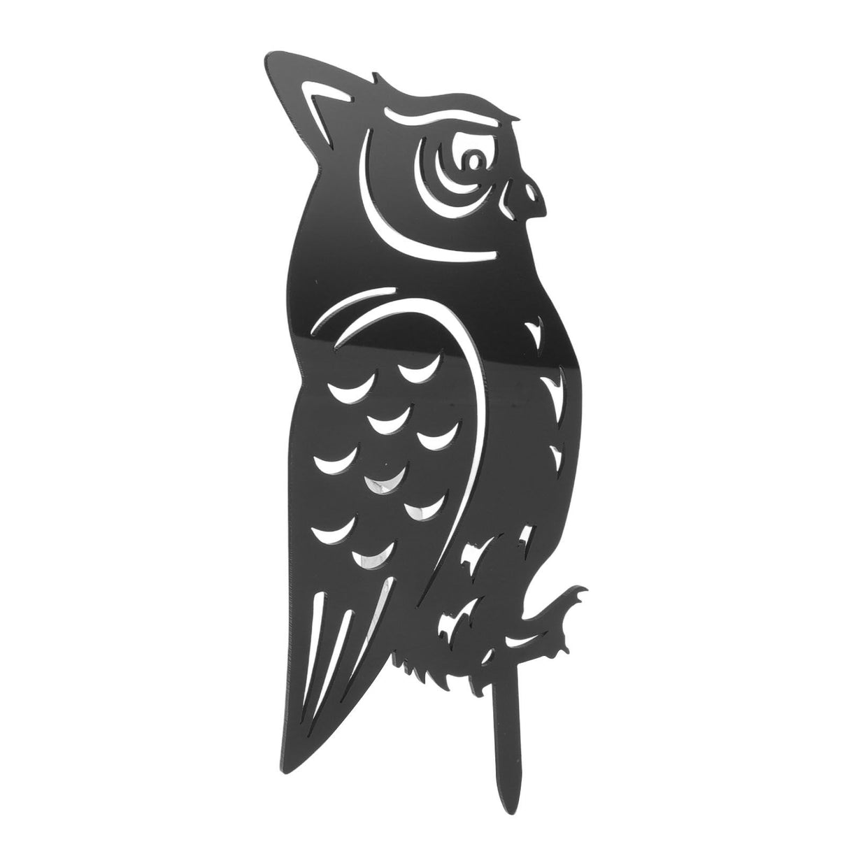 Garden Owl Decorative Insert Card Outdoor Courtyard Lawn Owl Silhouette Acrylic Stakes