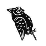 Garden Owl Decorative Insert Card Outdoor Courtyard Lawn Owl Silhouette Acrylic Stakes