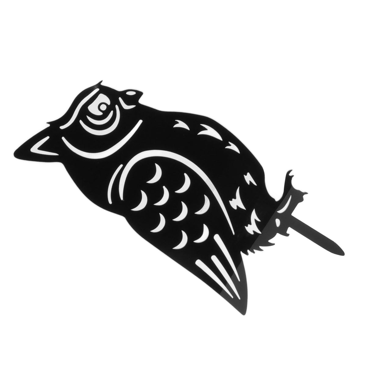 Garden Owl Decorative Insert Card Outdoor Courtyard Lawn Owl Silhouette Acrylic Stakes