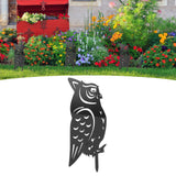 Garden Owl Decorative Insert Card Outdoor Courtyard Lawn Owl Silhouette Acrylic Stakes - Extra Image