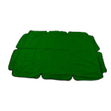 Waterproof Outdoor Swing Canopy Replacement 420D Silver Coated Oxford Fabric Swing Chair Canopy for Outdoor Garden Patio Dark Green - Rear View
