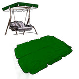Waterproof Outdoor Swing Canopy Replacement 420D Silver Coated Oxford Fabric Swing Chair Canopy for Outdoor Garden Patio Dark Green