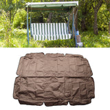 Waterproof Outdoor Swing Canopy Replacement 420D Silver Coated Oxford Fabric Swing Chair Canopy for Outdoor Garden Patio Coffee - Extra Image
