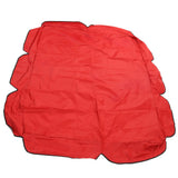 Swing Canopy 210D Silver Coated Oxford Waterproof UV Proof for Outdoor Patio Yard Chair 142x120x18cm Red - Top-Down View