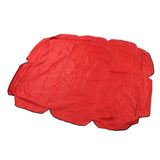 Swing Canopy 210D Silver Coated Oxford Waterproof UV Proof for Outdoor Patio Yard Chair 142x120x18cm Red - Rear View