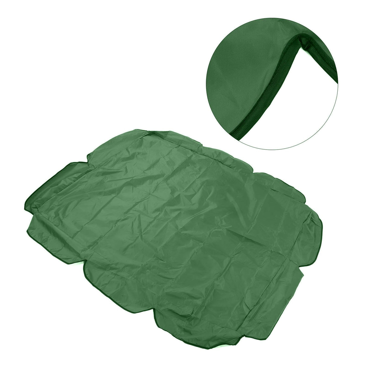Swing Canopy 210D Silver Coated Oxford Waterproof UV Proof for Outdoor Patio Yard Chair 142x120x18cm Dark Green