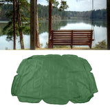 Swing Canopy 210D Silver Coated Oxford Waterproof UV Proof for Outdoor Patio Yard Chair 142x120x18cm Dark Green - Extra Image