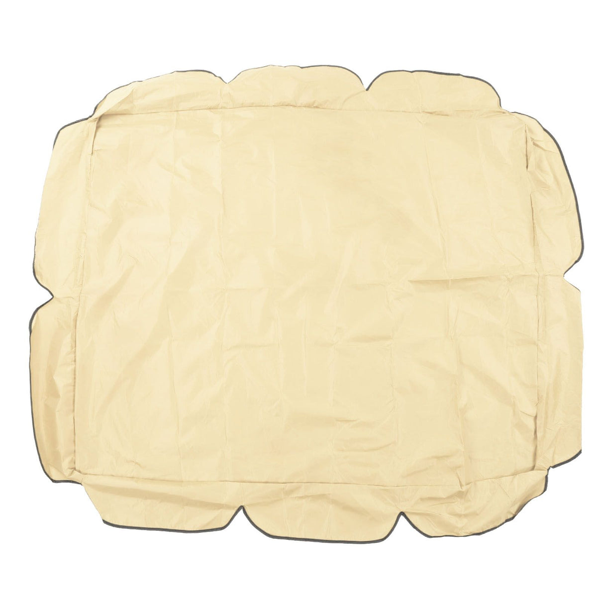 Swing Canopy 210D Silver Coated Oxford Waterproof UV Proof for Outdoor Patio Yard Chair 142x120x18cm Beige