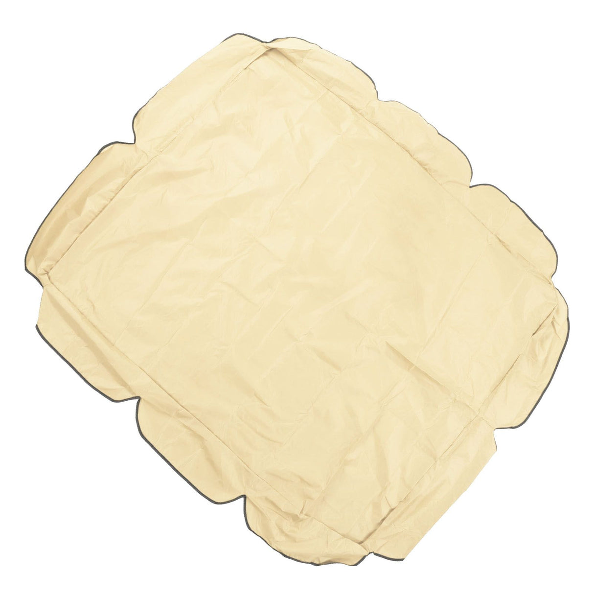 Swing Canopy 210D Silver Coated Oxford Waterproof UV Proof for Outdoor Patio Yard Chair 142x120x18cm Beige