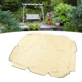 Swing Canopy 210D Silver Coated Oxford Waterproof UV Proof for Outdoor Patio Yard Chair 142x120x18cm Beige - Extra Image