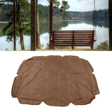 Swing Canopy 210D Silver Coated Oxford Waterproof UV Proof for Outdoor Patio Yard Chair 142x120x18cm Coffee