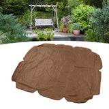 Swing Canopy 210D Silver Coated Oxford Waterproof UV Proof for Outdoor Patio Yard Chair 142x120x18cm Coffee