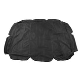 Swing Canopy 210D Silver Coated Oxford Waterproof UV Proof for Outdoor Patio Yard Chair 142x120x18cm Black - Side View