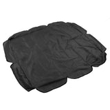 Swing Canopy 210D Silver Coated Oxford Waterproof UV Proof for Outdoor Patio Yard Chair 142x120x18cm Black - Close-Up Angle