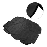 Swing Canopy 210D Silver Coated Oxford Waterproof UV Proof for Outdoor Patio Yard Chair 142x120x18cm Black - Low Angle
