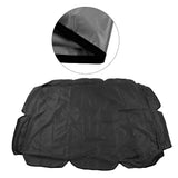 Swing Canopy 210D Silver Coated Oxford Waterproof UV Proof for Outdoor Patio Yard Chair 142x120x18cm Black - Extra Image