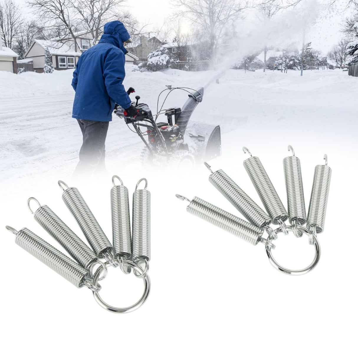 2pcs Tire Chain Tensioner Stainless Steel 23cm High Accuracy Chain Tensioner for Snow Blower