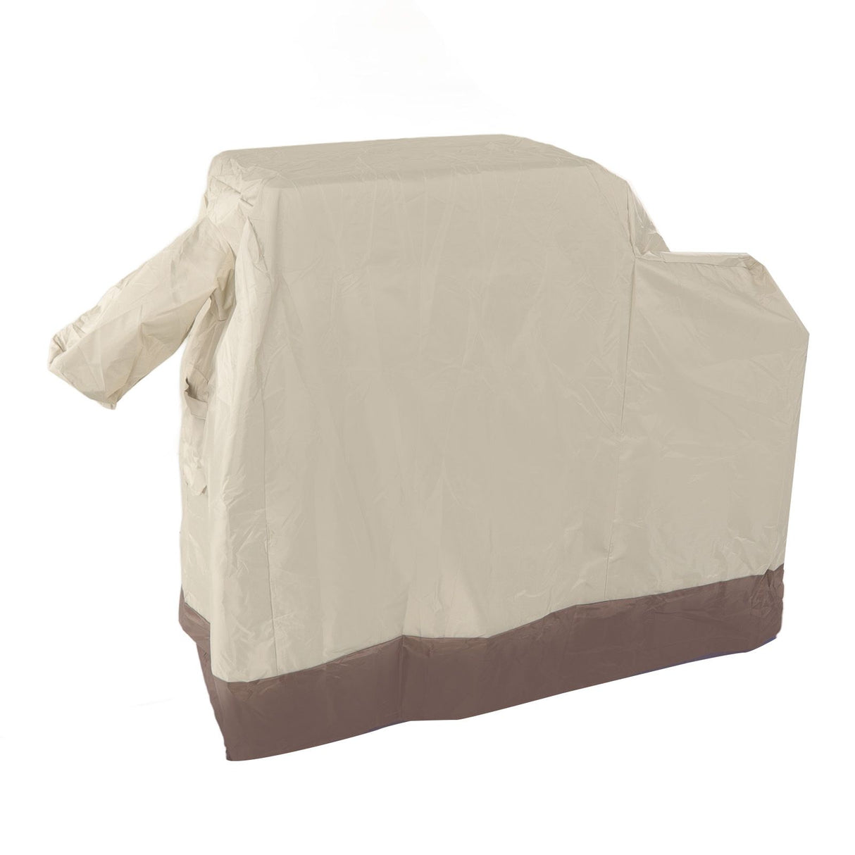 Grill Cover 420D Silver Coated Oxford Cloth Barbecue Cover Waterproof Dustproof Outdoor BBQ Grill Cover Beige Brown 104x68.5x124cm