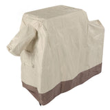 Grill Cover 420D Silver Coated Oxford Cloth Barbecue Cover Waterproof Dustproof Outdoor BBQ Grill Cover Beige Brown 104x68.5x124cm