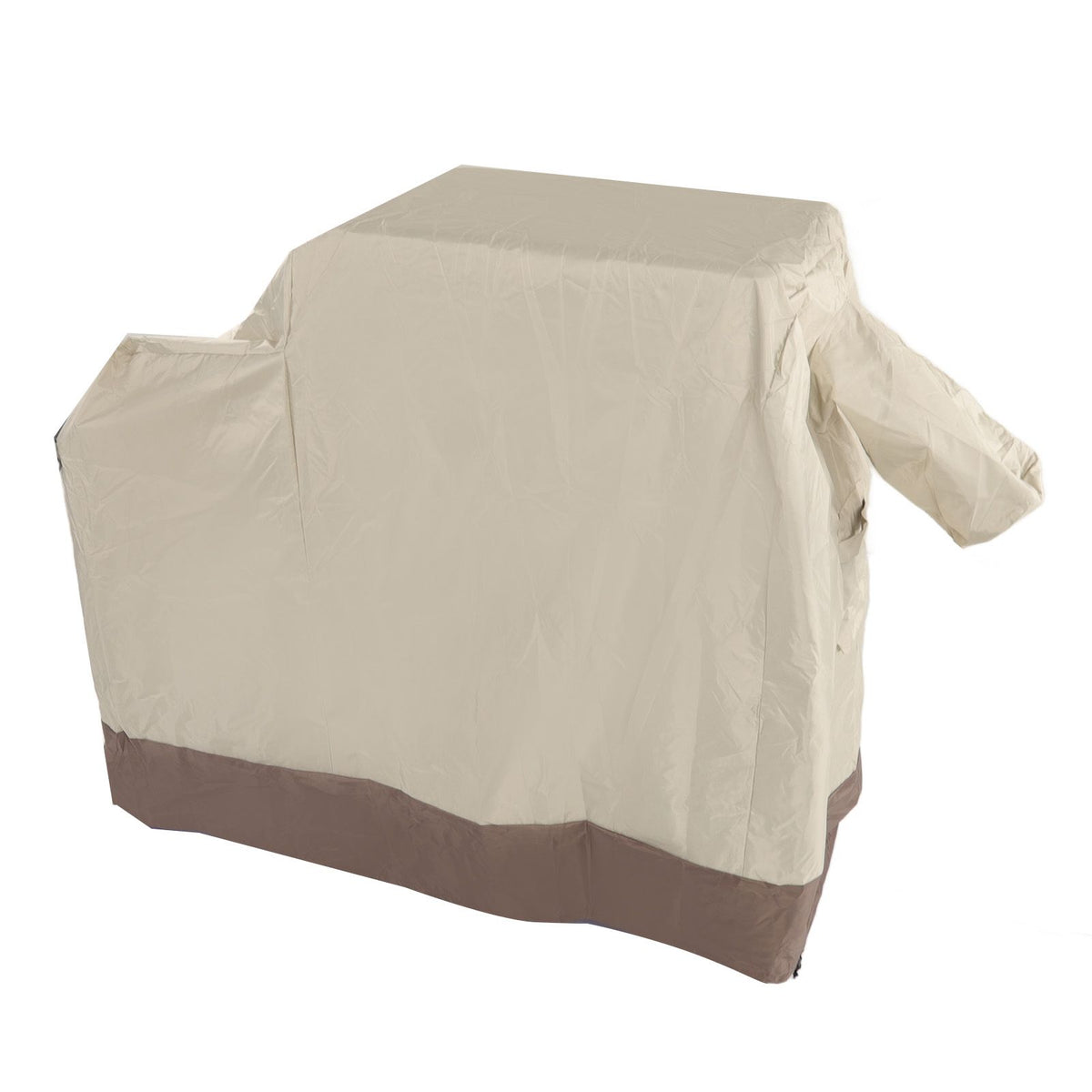 Grill Cover 420D Silver Coated Oxford Cloth Barbecue Cover Waterproof Dustproof Outdoor BBQ Grill Cover Beige Brown 104x68.5x124cm