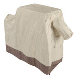 Grill Cover 420D Silver Coated Oxford Cloth Barbecue Cover Waterproof Dustproof Outdoor BBQ Grill Cover Beige Brown 104x68.5x124cm - Low Angle