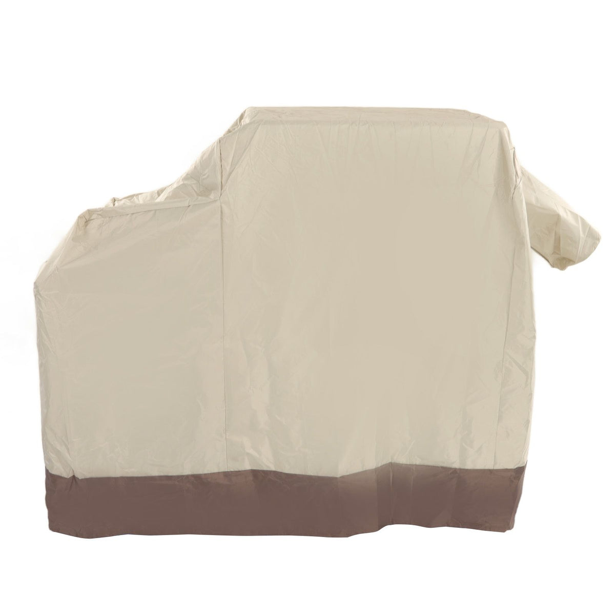 Grill Cover 420D Silver Coated Oxford Cloth Barbecue Cover Waterproof Dustproof Outdoor BBQ Grill Cover Beige Brown 104x68.5x124cm