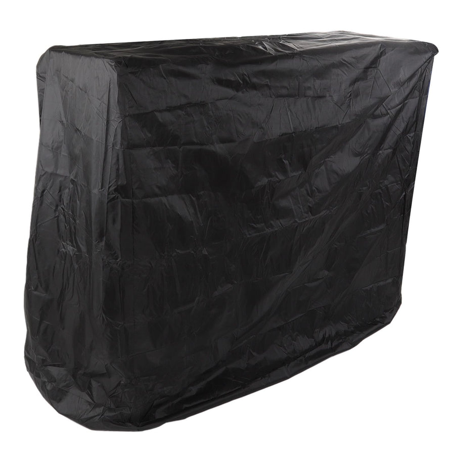 Ping Pong Table Dust Cover 190 Silver Coating Waterproof Table Tennis Cover for Outdoor Courtyard Drawstring Style 155x75x144cm / 61.0x29.5x56.7in Black