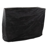 Ping Pong Table Dust Cover 190 Silver Coating Waterproof Table Tennis Cover for Outdoor Courtyard Drawstring Style 155x75x144cm / 61.0x29.5x56.7in Black - Top-Down View