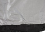 Ping Pong Table Dust Cover 190 Silver Coating Waterproof Table Tennis Cover for Outdoor Courtyard Drawstring Style 155x75x144cm / 61.0x29.5x56.7in Black