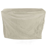 Ping Pong Table Dust Cover 190 Silver Coating Waterproof Table Tennis Cover for Outdoor Courtyard Drawstring Style 155x75x144cm / 61.0x29.5x56.7in Beige - Low Angle