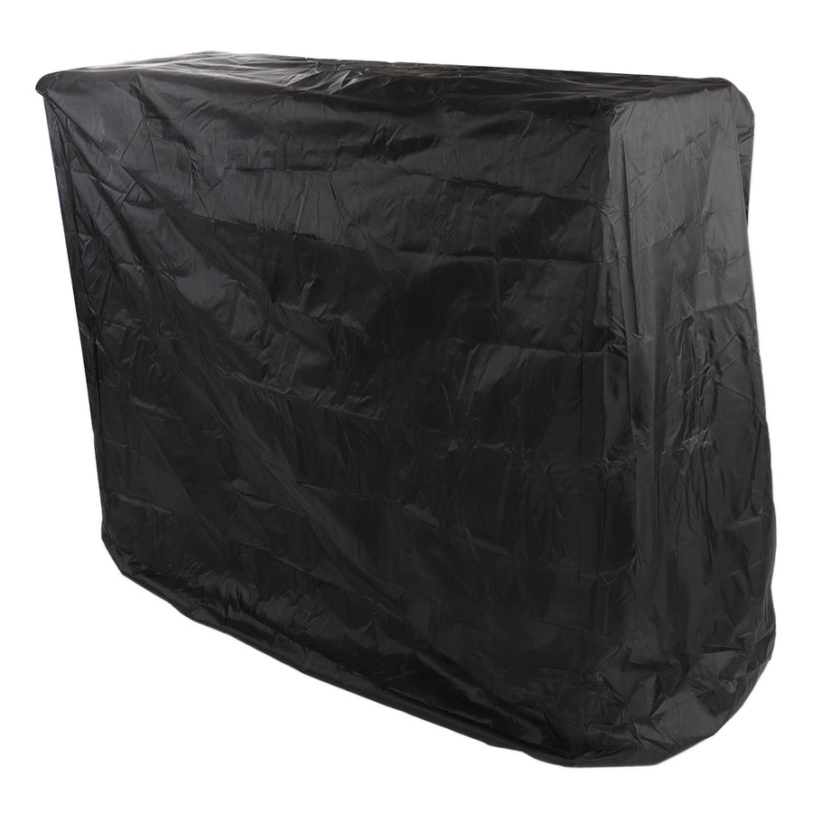 Ping Pong Table Dust Cover 190 Silver Coating Waterproof Table Tennis Cover for Outdoor Courtyard Drawstring Style 155x75x150cm / 61.0x29.5x59.1in Black