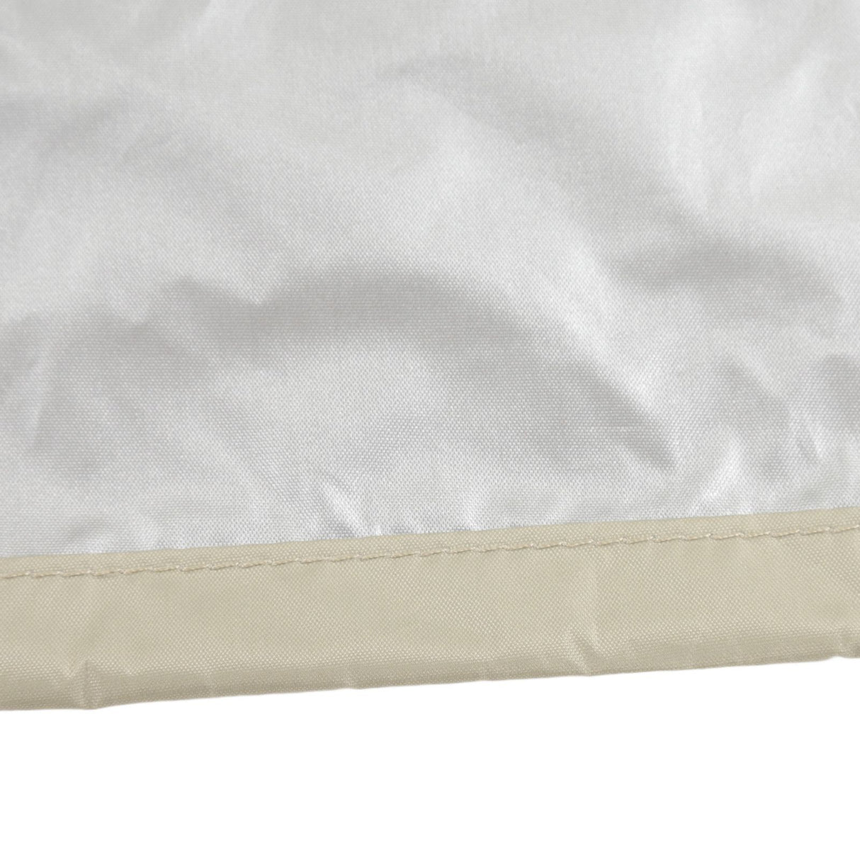 Ping Pong Table Dust Cover 190 Silver Coating Waterproof Table Tennis Cover for Outdoor Courtyard Drawstring Style 155x75x150cm / 61.0x29.5x59.1in Beige