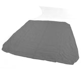 SPA Cover Square Waterproof 190 Silver Coated Polyester Taff Weather Resistant Hot Tub Cover Protector for Bathtub 231x231x30cm/90.9x90.9x11.8in Grey