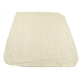 SPA Cover Square Waterproof 190 Silver Coated Polyester Taff Weather Resistant Hot Tub Cover Protector for Bathtub 207x207x30cm/81.5x81.5x11.8in Beige - Front View