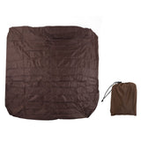 Outdoor Bathtub Dust Cover 190 Silver Coated Polyester Taffeta Waterproof Hot Spring Cover Quadrate Spa Bath Rainproof Cover 210x210x30cm Brown