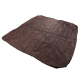 Outdoor Bathtub Dust Cover 190 Silver Coated Polyester Taffeta Waterproof Hot Spring Cover Quadrate Spa Bath Rainproof Cover 210x210x30cm Brown - Top-Down View