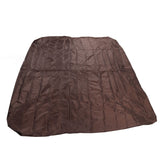 Outdoor Bathtub Dust Cover 190 Silver Coated Polyester Taffeta Waterproof Hot Spring Cover Quadrate Spa Bath Rainproof Cover 210x210x30cm Brown