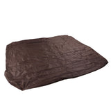 Outdoor Bathtub Dust Cover 190 Silver Coated Polyester Taffeta Waterproof Hot Spring Cover Quadrate Spa Bath Rainproof Cover 210x210x30cm Brown