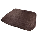 Outdoor Bathtub Dust Cover 190 Silver Coated Polyester Taffeta Waterproof Hot Spring Cover Quadrate Spa Bath Rainproof Cover 210x210x30cm Brown