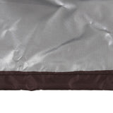 Outdoor Bathtub Dust Cover 190 Silver Coated Polyester Taffeta Waterproof Hot Spring Cover Quadrate Spa Bath Rainproof Cover 210x210x30cm Brown - Extra Image