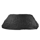 Outdoor Bathtub Dust Cover 190 Silver Coated Polyester Taffeta Waterproof Hot Spring Cover Quadrate Spa Bath Rainproof Cover 210x210x30cm Black - Front View