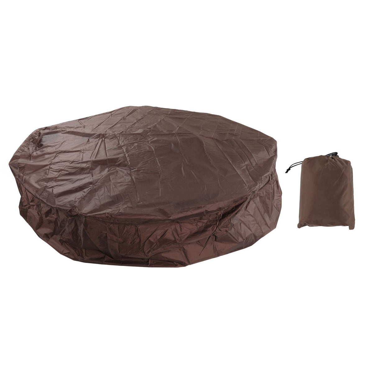 Outdoor Furniture Dust Covers Round Bathtub Cover 190 Silver Polyester Taffeta Hot Tub Waterproof Cover 190x30cm Coffee