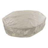 Outdoor Furniture Dust Covers Round Bathtub Cover 190 Silver Polyester Taffeta Hot Tub Waterproof Cover 190x90cm Beige - Extra Image
