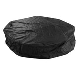 Outdoor Furniture Dust Covers Round Bathtub Cover 190 Silver Polyester Taffeta Hot Tub Waterproof Cover 190x90cm Black