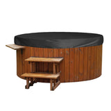 Outdoor Furniture Dust Covers Round Bathtub Cover 190 Silver Polyester Taffeta Hot Tub Waterproof Cover 190x90cm Black