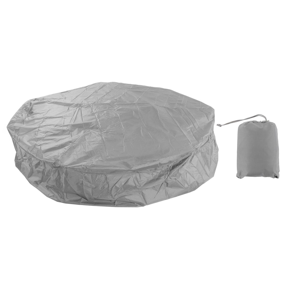 Outdoor Furniture Dust Covers Round Bathtub Cover 190 Silver Polyester Taffeta Hot Tub Waterproof Cover 210x30cm Grey