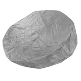 Outdoor Furniture Dust Covers Round Bathtub Cover 190 Silver Polyester Taffeta Hot Tub Waterproof Cover 210x30cm Grey - Top-Down View