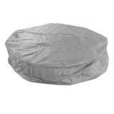 Outdoor Furniture Dust Covers Round Bathtub Cover 190 Silver Polyester Taffeta Hot Tub Waterproof Cover 210x30cm Grey - Rear View