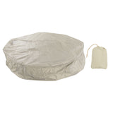 Outdoor Furniture Dust Covers Round Bathtub Cover 190 Silver Polyester Taffeta Hot Tub Waterproof Cover 210x30cm Beige
